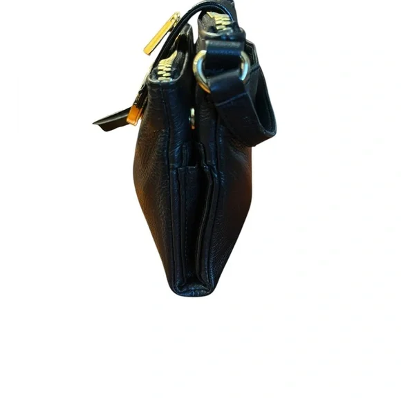 Michael Kors Fulton Crossbody Bag Black Pebbled Leather - Picture 4 of 15